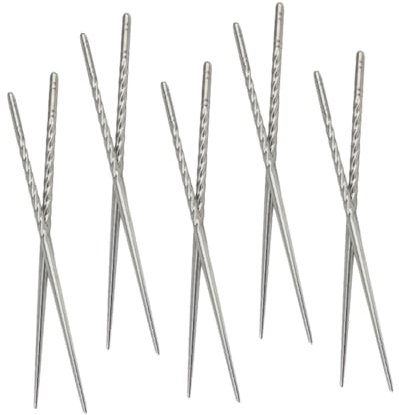 Amosfun Härtebeständigkeit Smooth Craft 20 Paar Essstäbchen Aus Edelstahl Zum Servieren Von Speisen