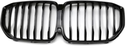 Kühlergrill für die Vordere Stoßstange des Autos, Kompatibel für BMW X5 G05 2019+, Kühlergrillabdeckung aus Netzgewebe für die Stoßstange,A-Gloss Black