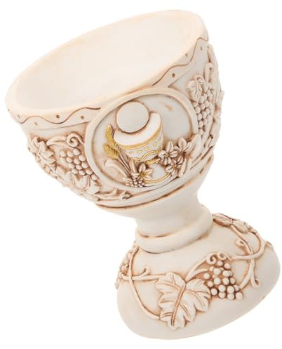 Zerodeko Table Decor Resin Holy Water Cup Christian Decor Church Use Sturdy Resin Easy to Place