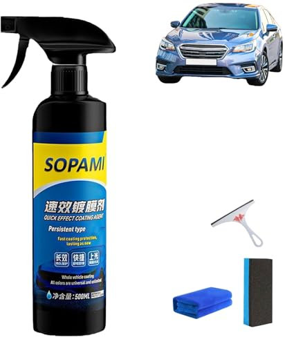 LexTex Auto-Beschichtungsspray, wasserloses Autowaschmittel mit Schnellwirkung, multifunktionales Beschichtungserneuerungsmittel, Politurspray, lang anhaltender Schutz verbessert Klarheit(1pc)
