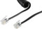 1aTTack.de 1 cable telefónico RJ10 de 2 m (también llamado RJ9, RJ22), conector para auriculares, cable en espiral, cable para auriculares de teléfono, conector RJ10, cable de teléfono fijo, cable de