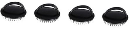 DECORNIJIA 4 piezas Cepillo Masajeador de Cabelludo para Champú Plástico Duradero Ergonómico y Cómodo Cuidado Anticaspa para Uso Baño para Cabello Rizado y Seco o Mojado