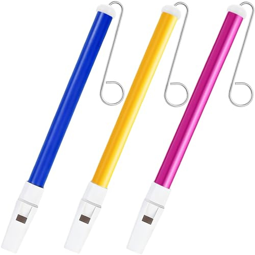 Hongdouo 3 PCS Slide Whistle, Musical Instrument Sliding Whistles or Speech and Oral Muscle Training, Educational Games, Birthday Gifts, Party Favors Supplies Blow Noisemakers Loud Sound Cheer