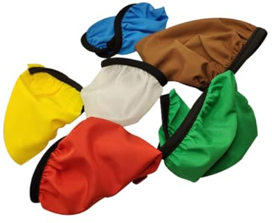 VILLCASE Coprilampada Rotondo per Fotografia 6 Pezzi, Paralume Elastico in Nylon 18 Cm, Copertura Colorata per Lampada Flash, Diffusore Luce Delicata per Studio Fotografico