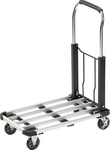 TrendLine Alu-Transportwagen 100 kg klappbar Plattformwagen Rollwagen Handwagen