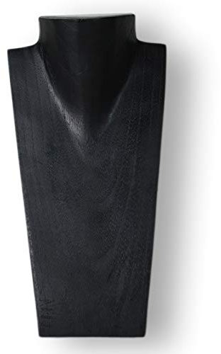 ART-CRAFT Halskettenständer Schmuckständer Halskettendisplay Schmuckbüste aus Holz schwarz 30 cm