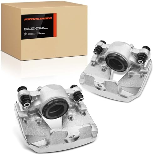 Frankberg 2x Bremssattel Bremszange Aluminium Vorne 8T0615123D | Kompatibel mit A4 Avant 8K5, A4 Allroad 8KH, A5 Sportback 8TA, A5 8T3, A4 8K2, A5 Cabriolet 8F7