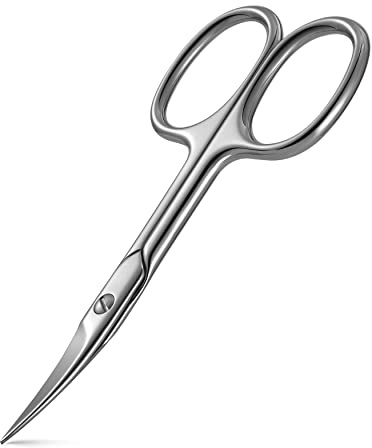 BEZOX Nail Scissors with Sharp Curved Blade - Nail Maintenance Toenail and Fingernail Scissor with Ergonomic Design for Men & Women