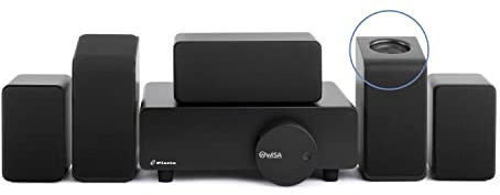 Platin Monaco 5.1.2 - Sistema de cine en casa - Sistema de sonido envolvente inalámbrico Altavoces de disparo ascendente - THX Tuned y certificado WiSA