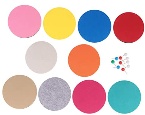 OHPHCALL 10stücke Selbstklebende Sechseckige Eva Wandsticker in Farben Multifunktionale Filz Wanddekoration Für Fotos Erinnerungen Und Kreative -projekte Für Zuhause Und Büro