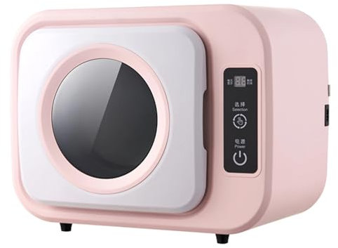 PODEC Sèche-Linge Portable, Sèche-Linge Compact avec Doublure en Acier Inoxydable Et 3 Réglages Réglables, Mode De Rotation Complète Et Fonctionnement Silencieux, pour Appartement, Camping-Car
