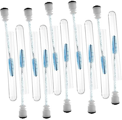 POPETPOP 10er-pack Tube Diamant-wimpernbürstenstäbe Wimpernkamm Zum Auftragen Von Mascara Tragbares Wimpern-make-up-tool