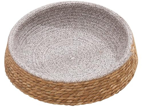Beaupretty Woven round PET Nest for Kittens and Small Dogs Indoor Floor