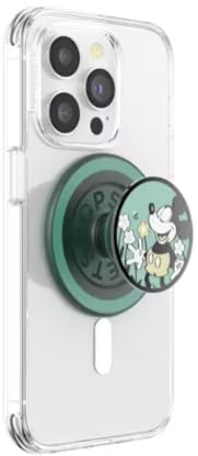 PopSockets Phone Grip for MagSafe, Magnetic Holder, Phone Stand, Disney - Tonal Flower Mickey