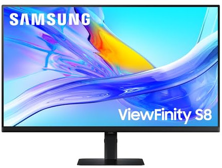 Samsung ViewFinity S80UD 4K-Monitor 32 Zoll, UHD, 3.840 x 2.160, 60 Hz, HDR10, Eye Saver Mode, USB-C (90 W), Daisy Chain, Integrierter KVM-Switch, LS32D800UAUXEN
