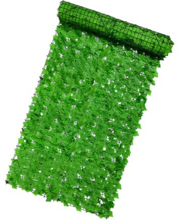 SEWOART Künstliches Grünes Blätternetz Aus Simulierte Grüne Pflanzenwand Lebensechter Blattzaun Für Garten-Dekoration Balkonschutz Und Terrassendekor