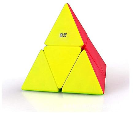 XMDCuber QY Toys 2x2 Pyraminx Speed Cube, 2x2x2 Pyramide Würfel Stickerless