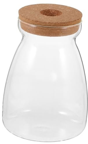 FUNOMOCYA Jarrón De Transparente para Suculentas Florero Decorativo Diseño Moderno