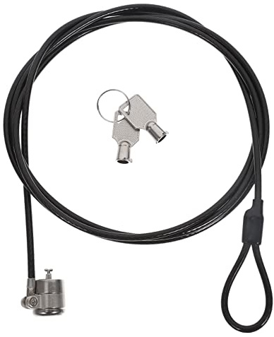 Operitacx Candado para Portátil con Cable De Reforzado Cierre De Combinación De Dígitos Diseño Flexible y Rotativo Accesorio De Seguridad para Laptop y Tablets