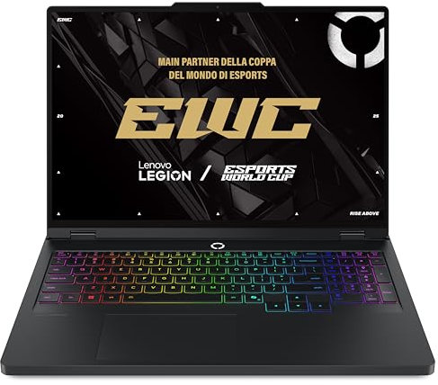 Lenovo Legion Pro 5 Gaming AI Laptop - Display OLED 16 WQXGA 240Hz, NVIDIA GeForce RTX 5070, Intel Core Ultra 7 255HX, RAM 32GB DDR5, SSD 1TB, Windows 11, Tastiera RGB QWERTY, 3 mesi GamePass