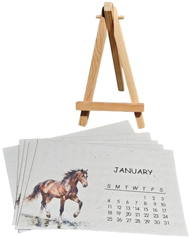 2026 Skrivbordskalender Planterbart Papper Skrivbordsorganizer och