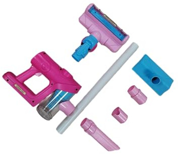 rongweiwang Rollenspiel Haushaltsspielzeugset zur Förderung der kognitiven Fähigkeiten und der Feinmotorik von Kindern durch Spielen – für Mädchen und Jungen –, Rosa, 15.7 x 7 x 76 cm