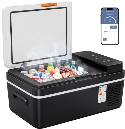 Outsunny Kompressor Kühlbox 20L -20℃ bis 20℃ 12/24V DC & 110-240V AC