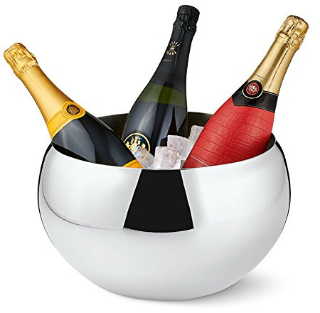 Philippi Champagne Cooler, Stainless Steel, Silver, 30 x 30 x 20 cm