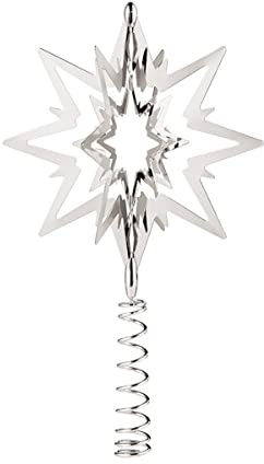 Georg Jensen Top Star - Palladium plattiert Messing mit rotem Band - klein
