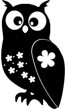 kleb-Drauf® | 1 Eule | Schwarz - glänzend | Wandtattoo Wandaufkleber Wandsticker Aufkleber Sticker | Wohnzimmer Schlafzimmer Kinderzimmer Küche Bad | Deko Wände Glas Fenster Tür Fliese