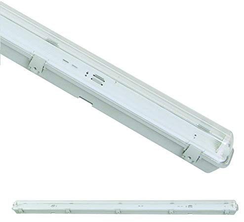Feuchtraumfassung Feuchtraum-Wannenleuchte IP65 für eine LED Röhre Länge wählbar
