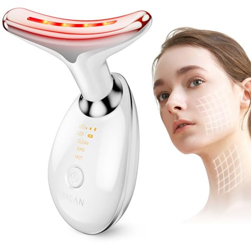 Gesichtsmassagegerät, ANLAN Gesicht Schönheit Gerät mit 3 Modi für Gesichtsmassage, 45℃ Beauty Gesichtsgerät für Gesichtspflege & Hautkomfort, Massagegerät Gesicht für Damen und Herren