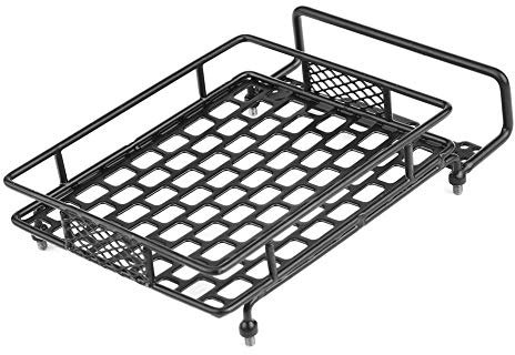 Onewer Bagages de galerie de Toit RC, Porte-Bagages RC Accessoire de Voiture Rc galerie de Toit RC, galerie de Toit en métal pour Voiture 1/10 RC Chenille 1/10 RC(Large)