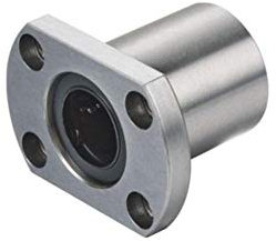 DOLUNTO LMH06UU 2 Side Cut Linearlager (2 Stück) LMH 06UU LMH6UU Oval Flansch-Linearlager LMH06 UU 6X12X19mm