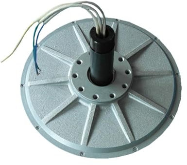 MEIVIYA Generador de viento de 500W, 48V, 96V, 100RPM, generador de imán permanente sin núcleo, turbinas eólicas trifásicas de arranque de baja velocidad del viento(48VAC)