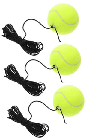OSOLADY Tennis Trainingsball Mit Schnur Langlebig Chemiefaser Rebound Ball Für Anfänger Einzelspieler Tennis Übungsgerät Für Zuhause Und Training