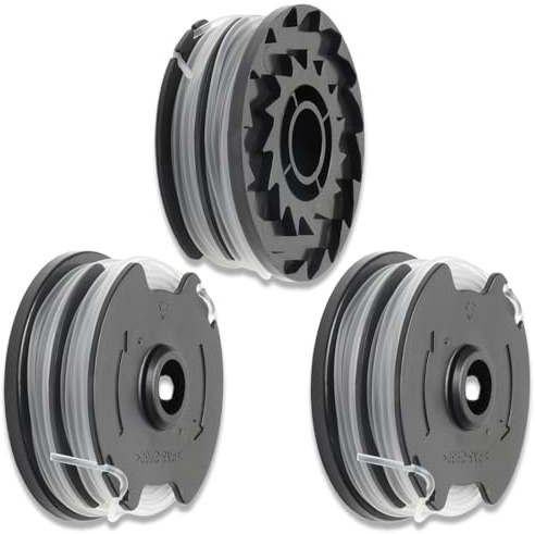Bobina di ricambio del trimmer,3 bobine di taglio,compatibile con il tosaerba Parkside 20-LI PRT 50 PRT 300 PRT 550, bobine di taglio,Bobina di Ricambio per decespugliatore a Corda