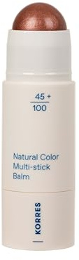 KORRES AEGEAN BRONZE Illuminating Multistick mit Pflege, vegan, 4,5g | mit Pfingstrosenextrakt und Sheabutter, praktisch und für unterwegs, natürlicher Glow für Wangen & Lippen, nährend