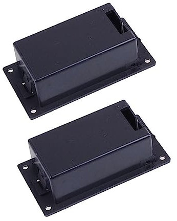 SUPVOX Lot De 2 Boîtiers De Piles Pour De Guitare Compartiment De Piles Pour De Basse 9 V Pour Remplacement