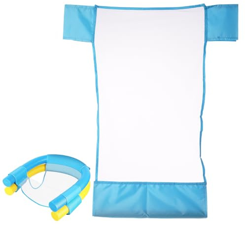 Weqizuerqi 2 spaghetti da nuoto, 50 x 43 cm, a rete, per piscina, piscina, galleggiante, spaghetti da nuoto rivestiti in morbido tessuto a rete, utilizzati come sedia a sdraio e sella sportiva