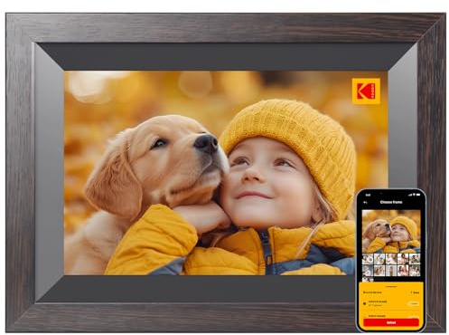 KODAK 10.1 Inch WiFi Digital Picture Frame with 32GB Storage, Electronic Smart Digital Photo Frame 1280x800 IPS Touch Screen, Auto-Rotate, Share Moments Instantly Gifts for Women Mothers Day Christmas