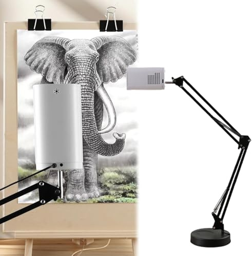 ZMJGLL Proiettore d'Arte Intelligente per artisti e hobbisti, connettività WiFi e USB per Un Facile trasferimento delle Immagini, per la casa, la Scuola e l'uso Professionale