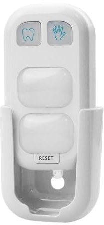 Timer per spazzolino da denti, aiuto costante per la cura dei denti, 5,6 x 3,8 x 9,9 cm, timer per il lavaggio delle mani del bagno con luce LED colorata, timer per spazzolino da denti alimentato a