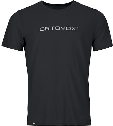 ORTOVOX 150 COOL Brand - Robustes, kühlendes T-Shirt mit Merinowolle für sportliche Aktivitäten - schwarz - Herren - L