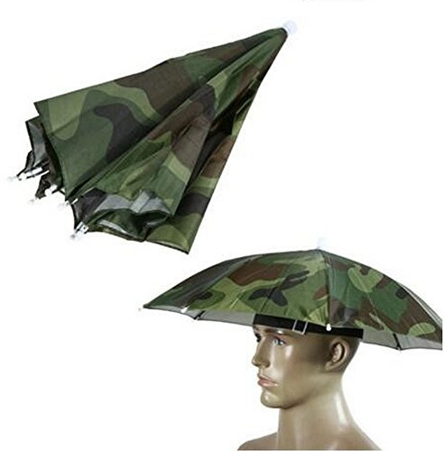 Inoutdoorkit Umbrella Hat, Colorful Folding Headwear 26”, Elastic Headband Sun Rain Umbrella Hat Cap For Party, Fishing And Gardening, Prefect For Kids
