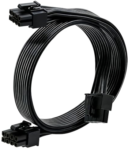 COMeap PCIe Kabel für Corsair, ATX CPU 8 Pin Stecker auf Dual PCIe 8 Pin (6+2) Stecker Netzkabel für Corsair Thermaltake ARESGAME Netzteil 25-Zoll(63cm)