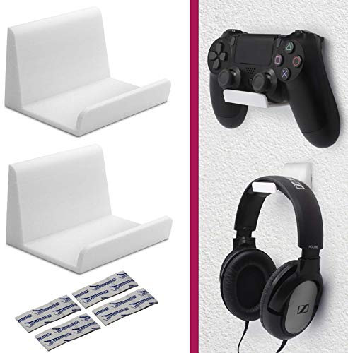 Mobilefox Controller Wandhalterung Kopfhörer Halter ohne Bohren passend für Xbox PS3 PS4 Nintendo [Video Game]
