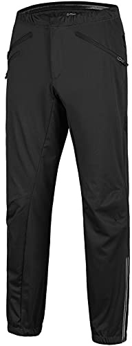 33,000ft wasserdichte Fahrradhose Herren, Winddicht Atmungsaktive Jogginghose Stretch Trainingshose, Stylishe Sporthose Activewear-Hosen für Männer Schwarz XXL