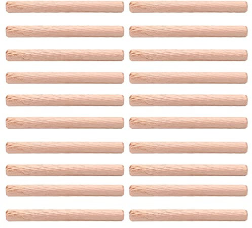 Heyiarbeit Lot de 50 chevilles en bois 10 x 100 mm