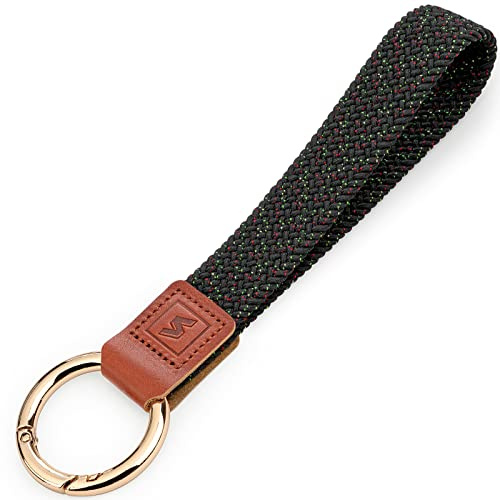 SENLLY Lanière de Poignet, Extensible Courte Porte-Clés Courroie, Conception Anti-Chute Élastique Originale